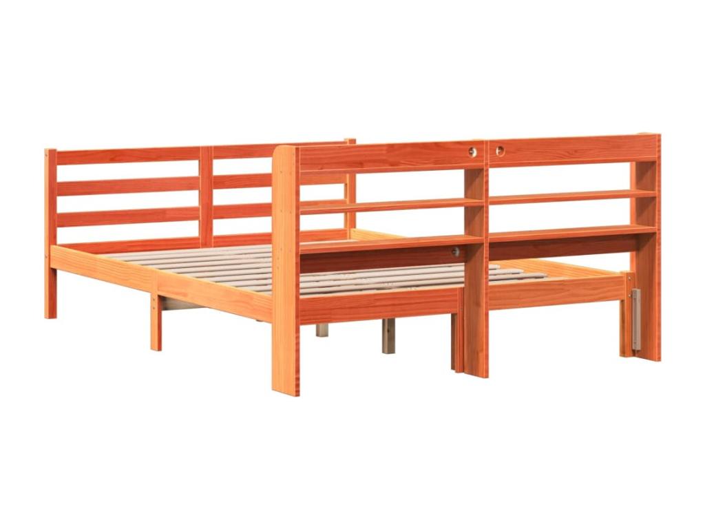 Brown Pine Wood Mattress, 120 x 200 cm - dlz1766576241714