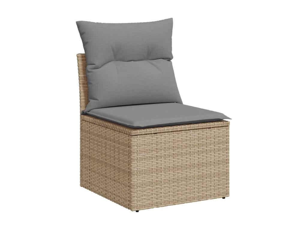 Beige Woven Resin Wicker Outdoor Furniture Set - dlz1766576166984