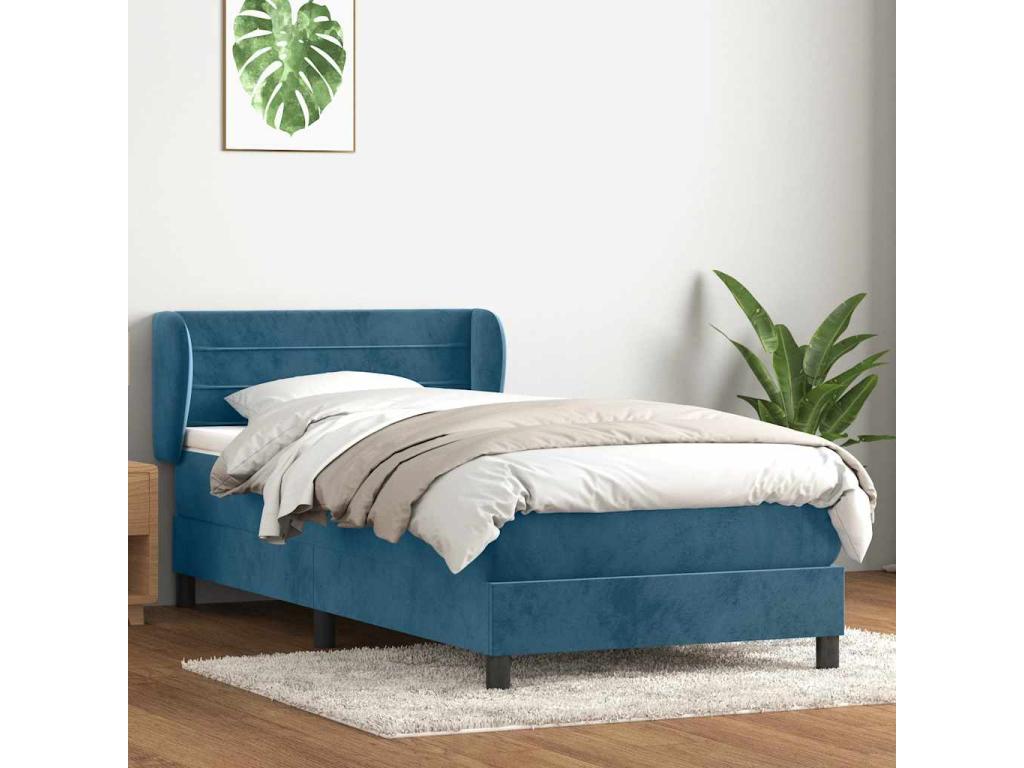 Blue Velvet Mattress, 90 x 210 cm