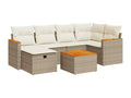 Beige Woven Resin Wicker Outdoor Furniture Set - dlz1766576008747