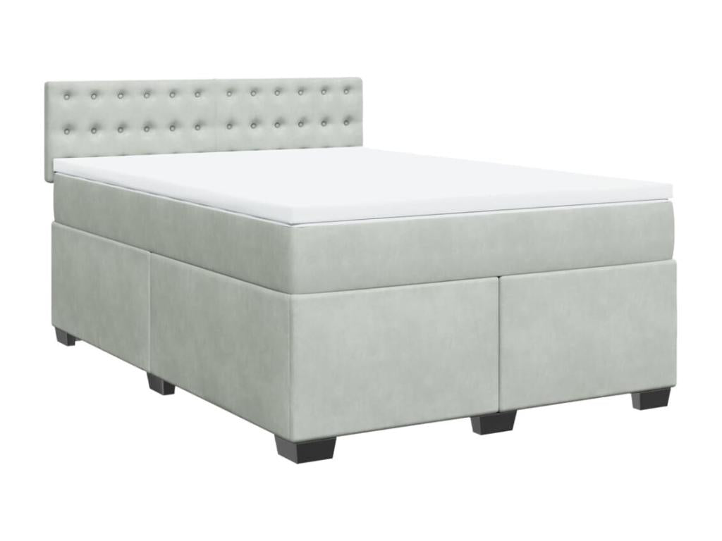 Gray Velvet Mattress, 140 x 200 cm