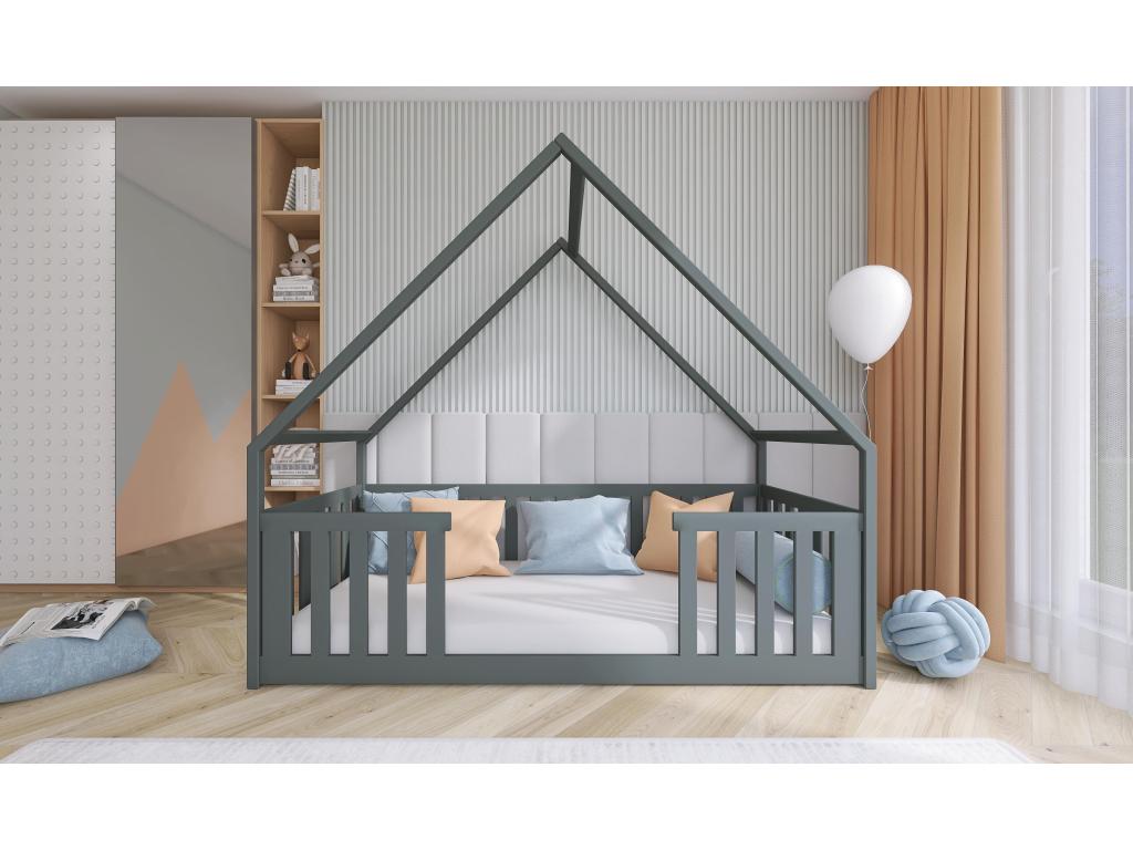 Gray Bed, 80 x 160 cm - dlz1766576449365