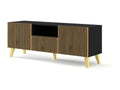Black TV Stand, 150 x 42 x 56 cm