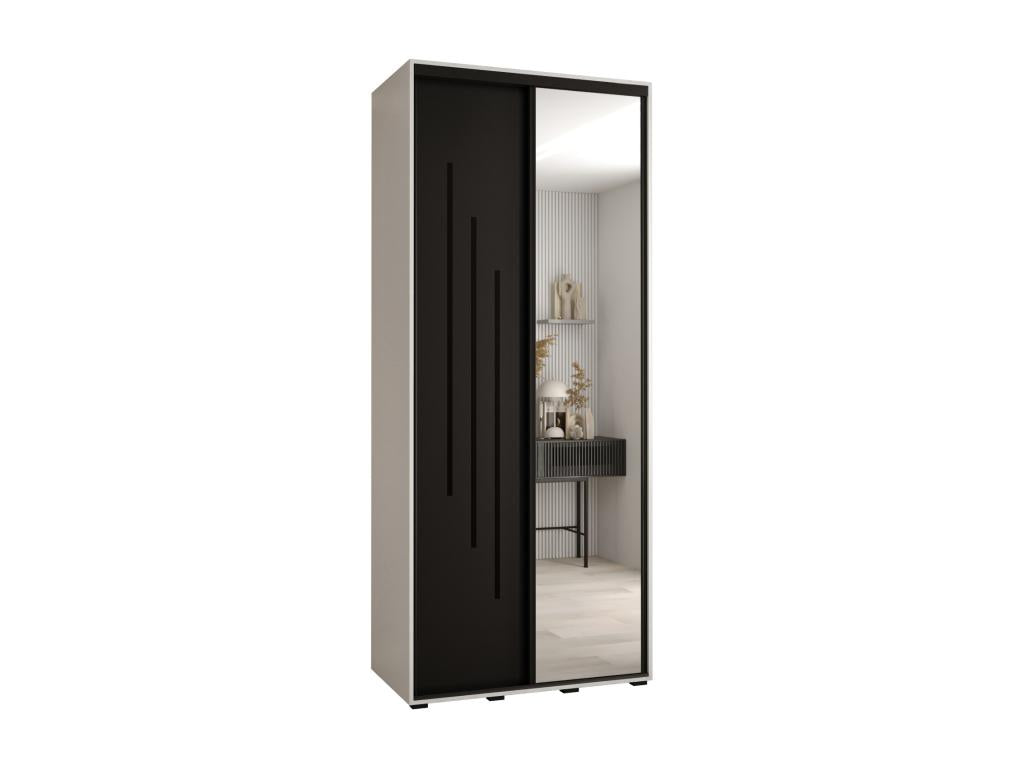 Black Wardrobe, 120 x 60 x 235.2 cm