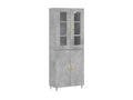 Gray Sideboard, 69.5 x 34 x 180 cm