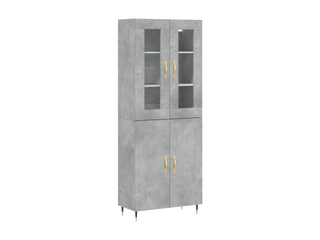 Gray Sideboard, 69.5 x 34 x 180 cm