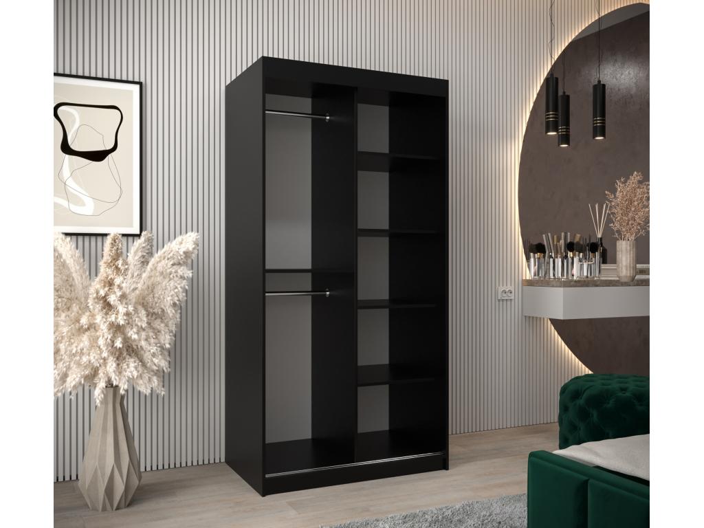 Black Wardrobe, 100 x 62 x 200 cm - dlz1766576285832