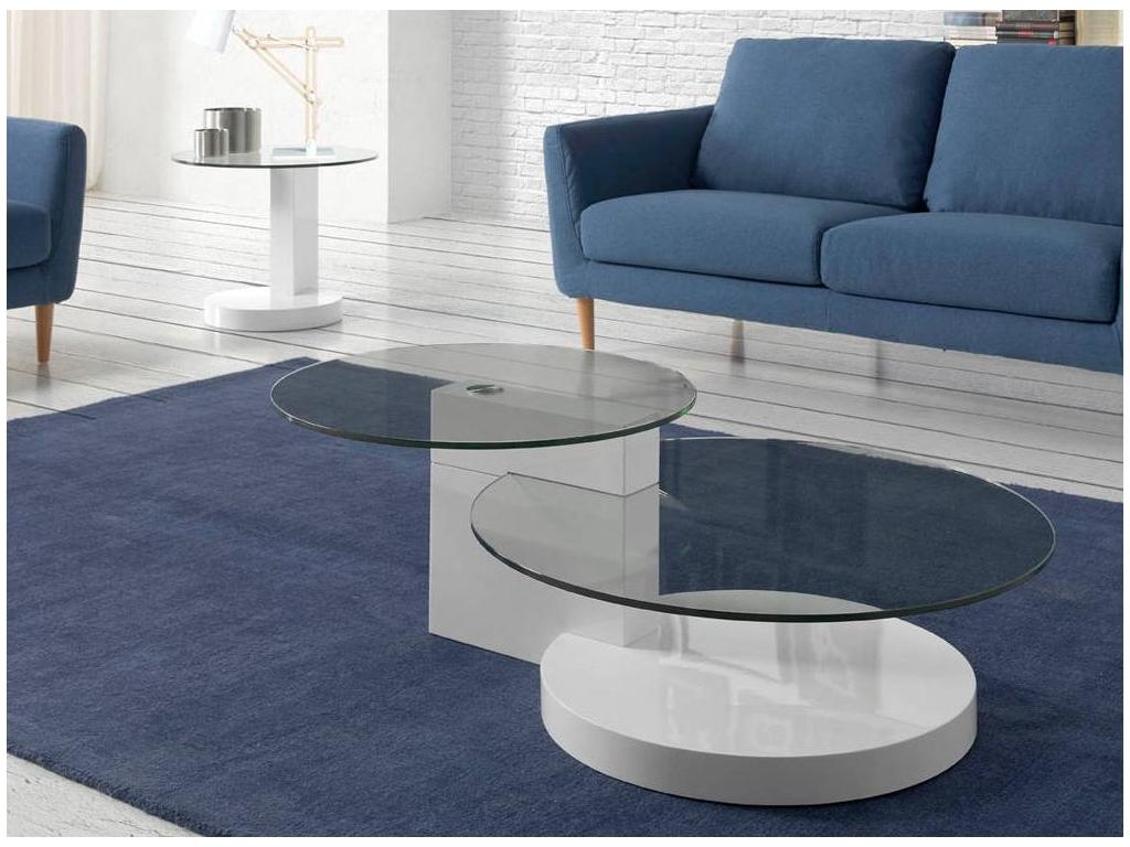 Yellow Glass Coffee Table