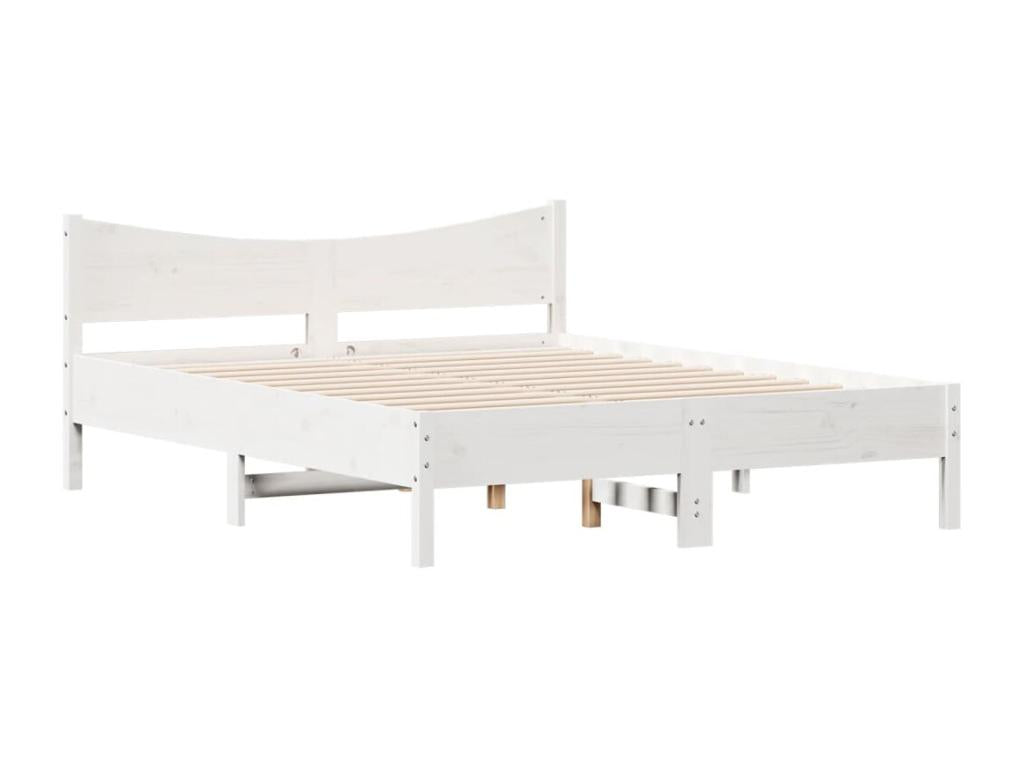 White Pine Wood Bed Frame, 150 x 200 cm