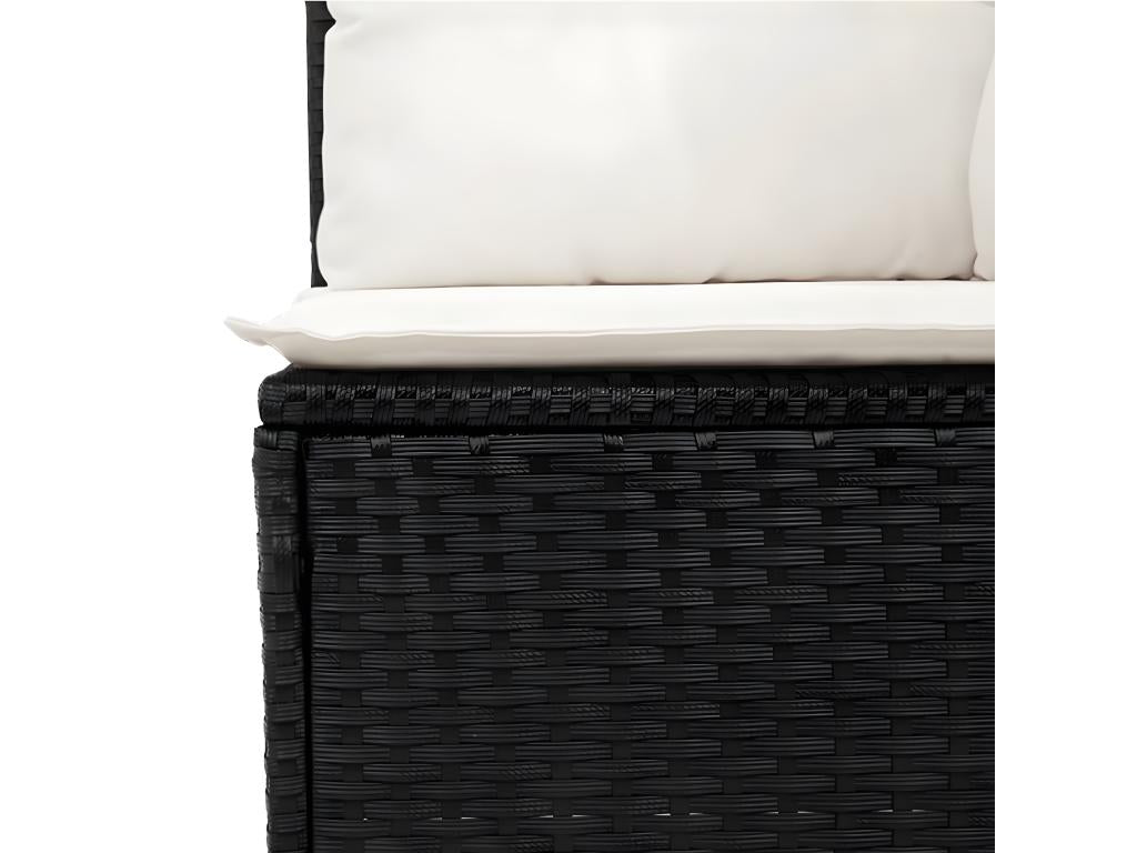 Black Woven Resin Wicker Outdoor Furniture Set - dlz1766575992214