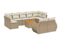 Beige Woven Resin Wicker Outdoor Furniture Set - dlz1766576401105