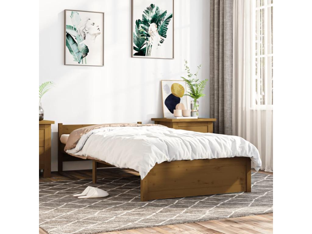 Brown Solid Wood Mattress, 75 x 190 cm