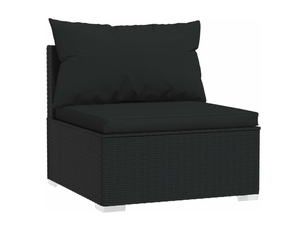 Black Woven Resin Wicker Outdoor Furniture Set - dlz1766576156413