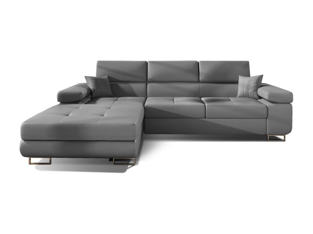 Gray Leather Sofa Bed