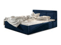 Blue Velvet Bed, 180 x 200 cm