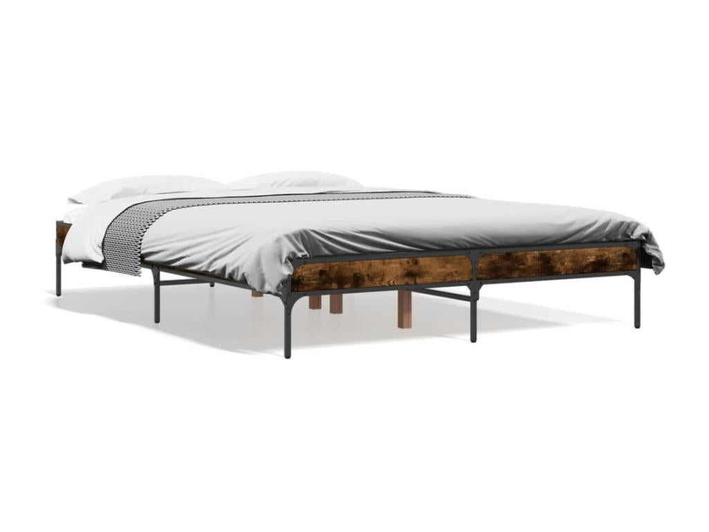 Brown Engineered Wood Bed Frame, 120 x 200 cm