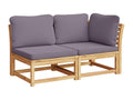Brown Solid Wood Outdoor Furniture Set