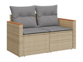 Beige Woven Resin Wicker Outdoor Furniture Set - dlz1766576223935