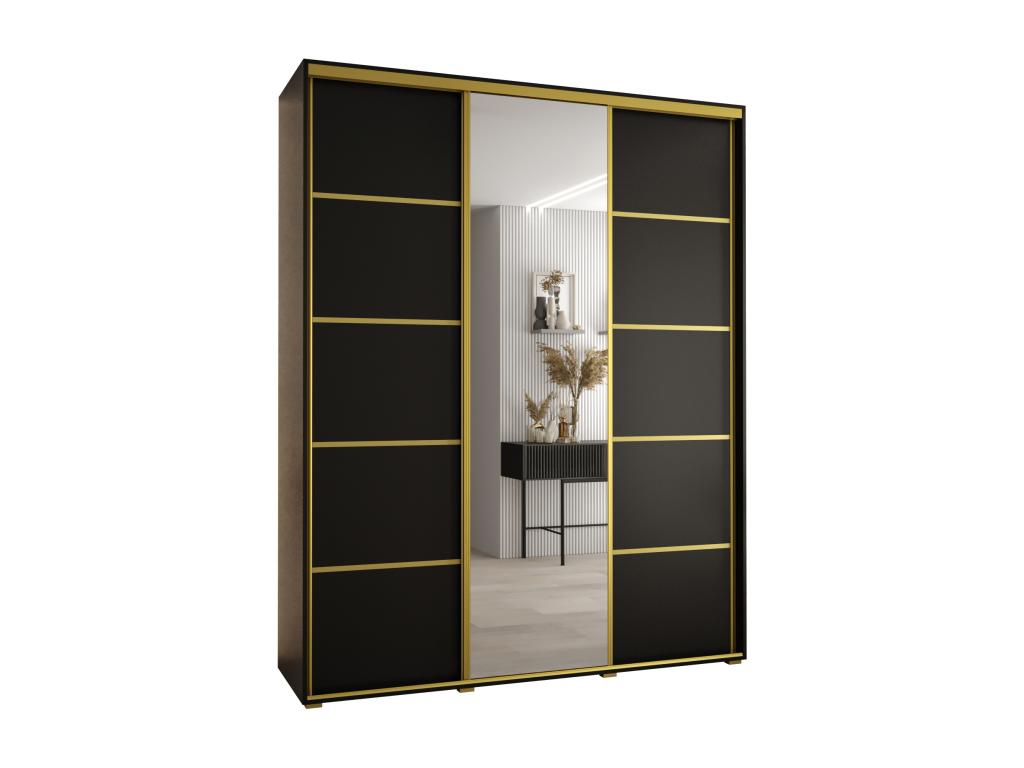 Black Wardrobe, 190 x 60 x 235.2 cm