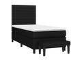 Black Fabric Mattress, 90 x 200 cm