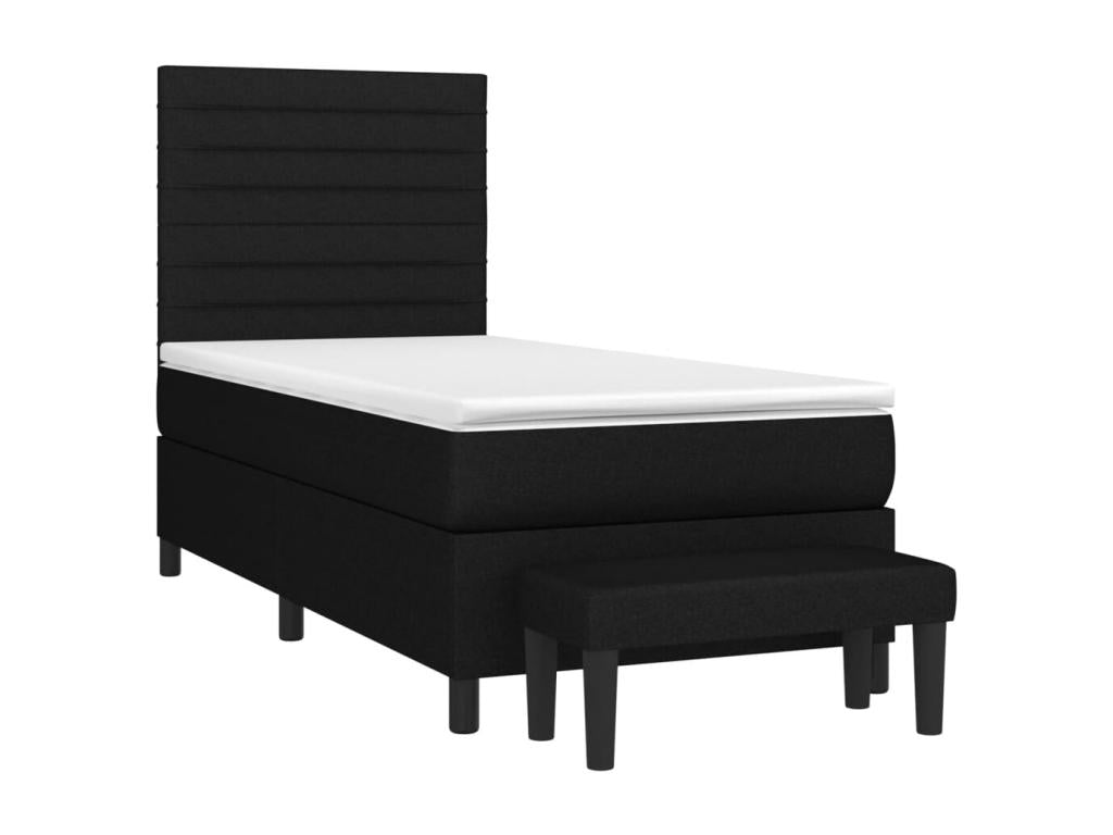 Black Fabric Mattress, 90 x 200 cm