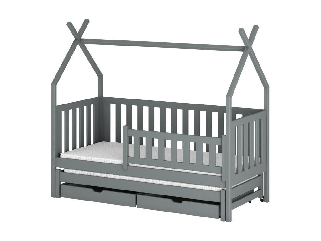 Gray Bed, 80 x 160 cm - dlz1766576339342