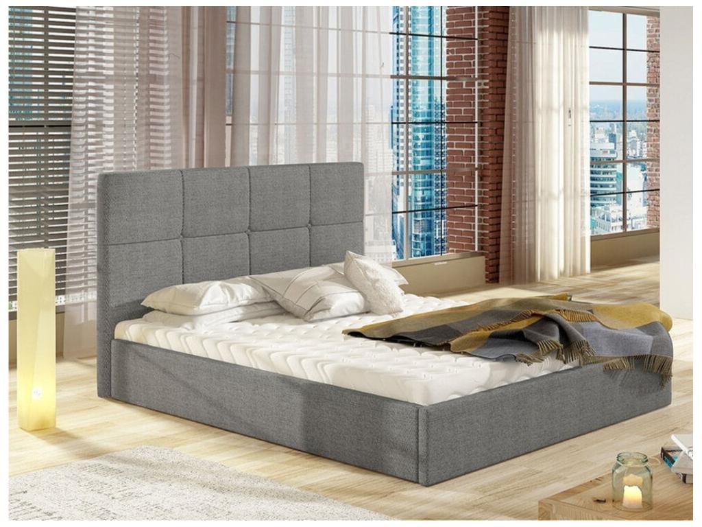 Gray Bed, 171 x 213 x 106 cm