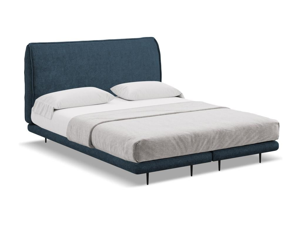 Blue Boucle Fabric Mattress, 160 x 200 cm