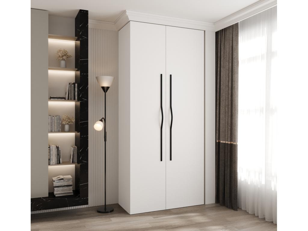 Black Wardrobe, 110 x 40 x 245.5 cm