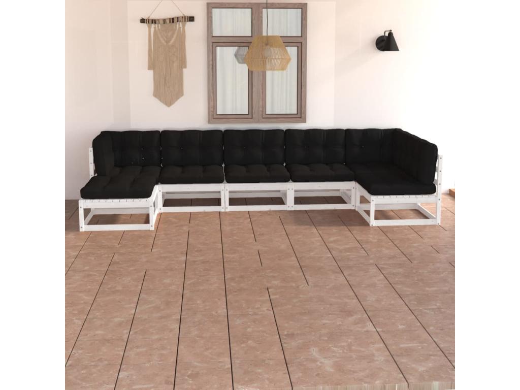 White Pine Wood Outdoor Furniture Set - dlz1766576154141