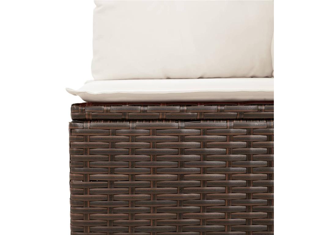 Brown Woven Resin Wicker Outdoor Furniture Set