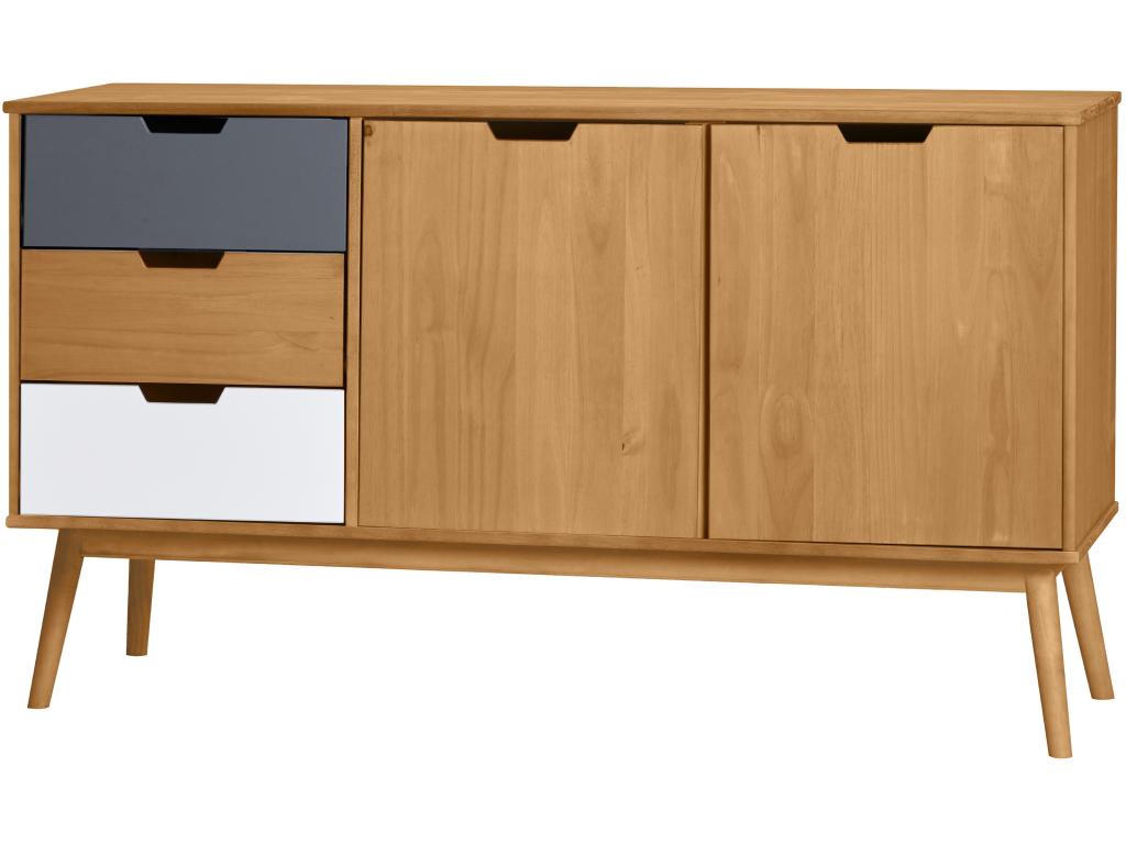 Natural Pine Wood Sideboard