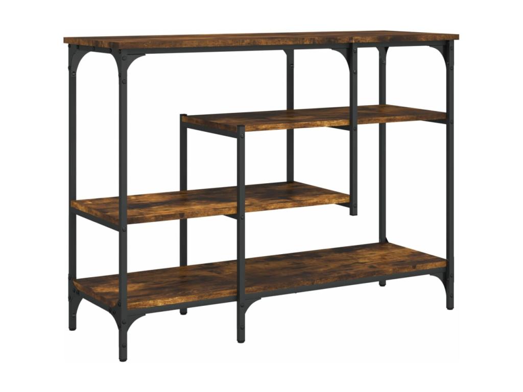 Brown Oak Wood Table, 100 x 35 x 75 cm