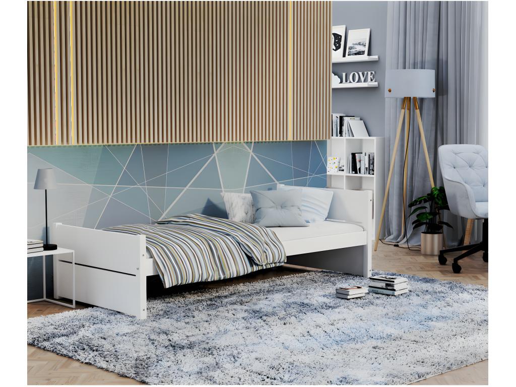 White Bed, 90 x 200 cm - dlz1766576339862