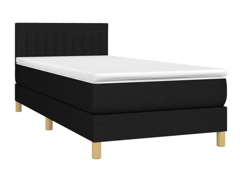 Black Fabric Mattress, 100 x 200 cm