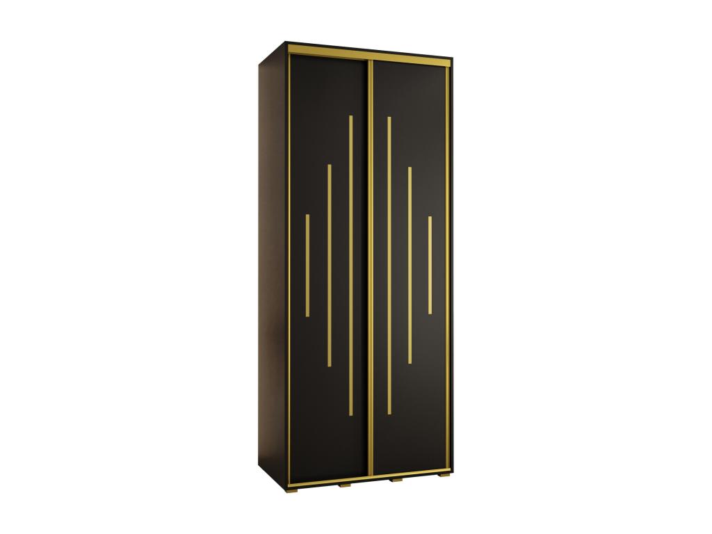 Black Wardrobe, 100 x 45 x 235.2 cm - dlz1766576364963