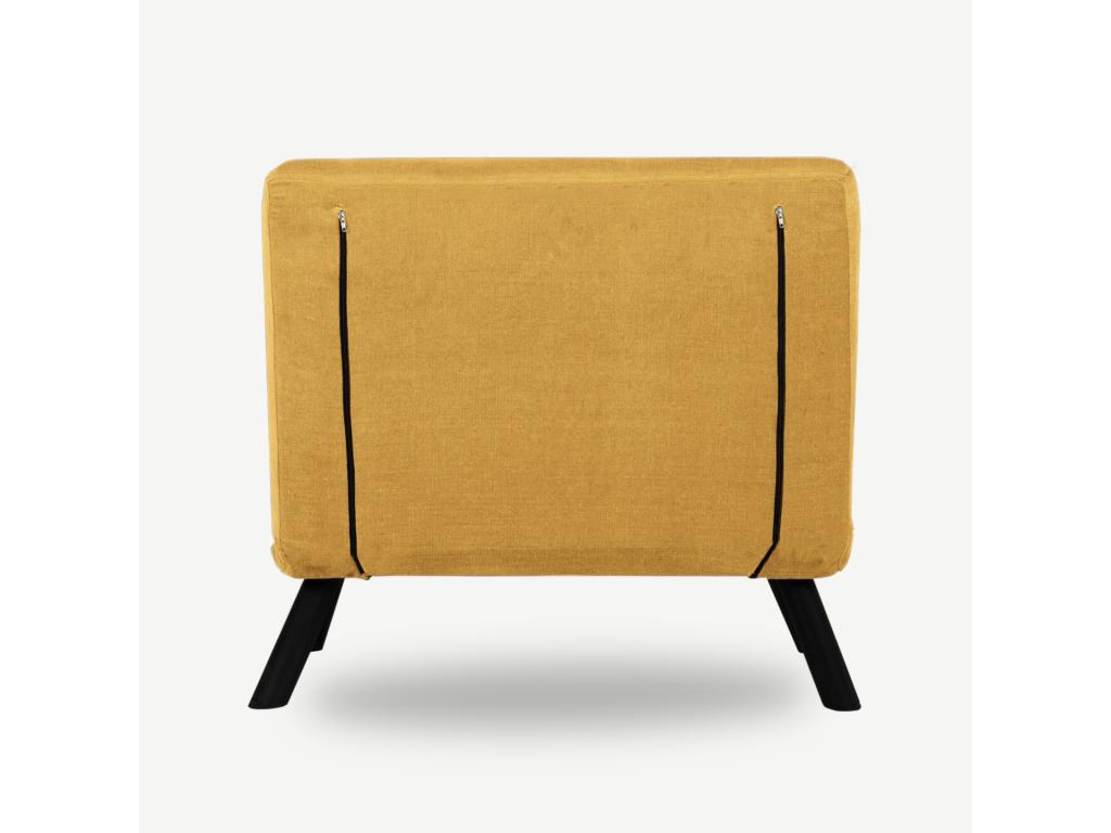Yellow Fabric Sofa Bed