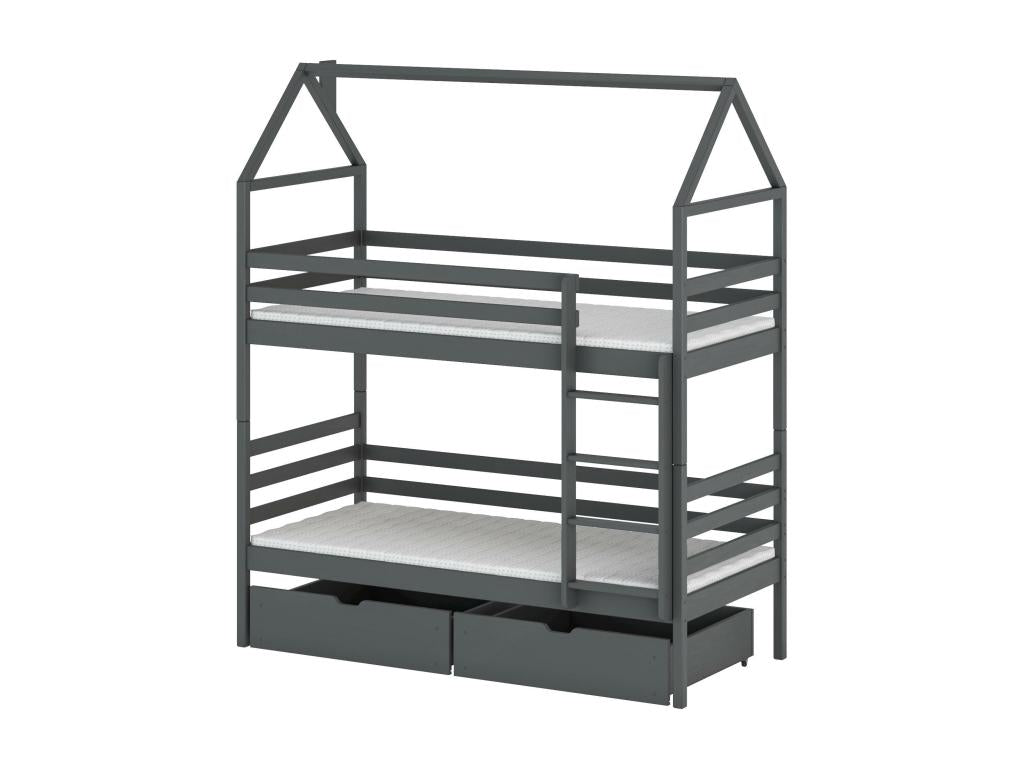 Gray Bed, 80 x 160 cm