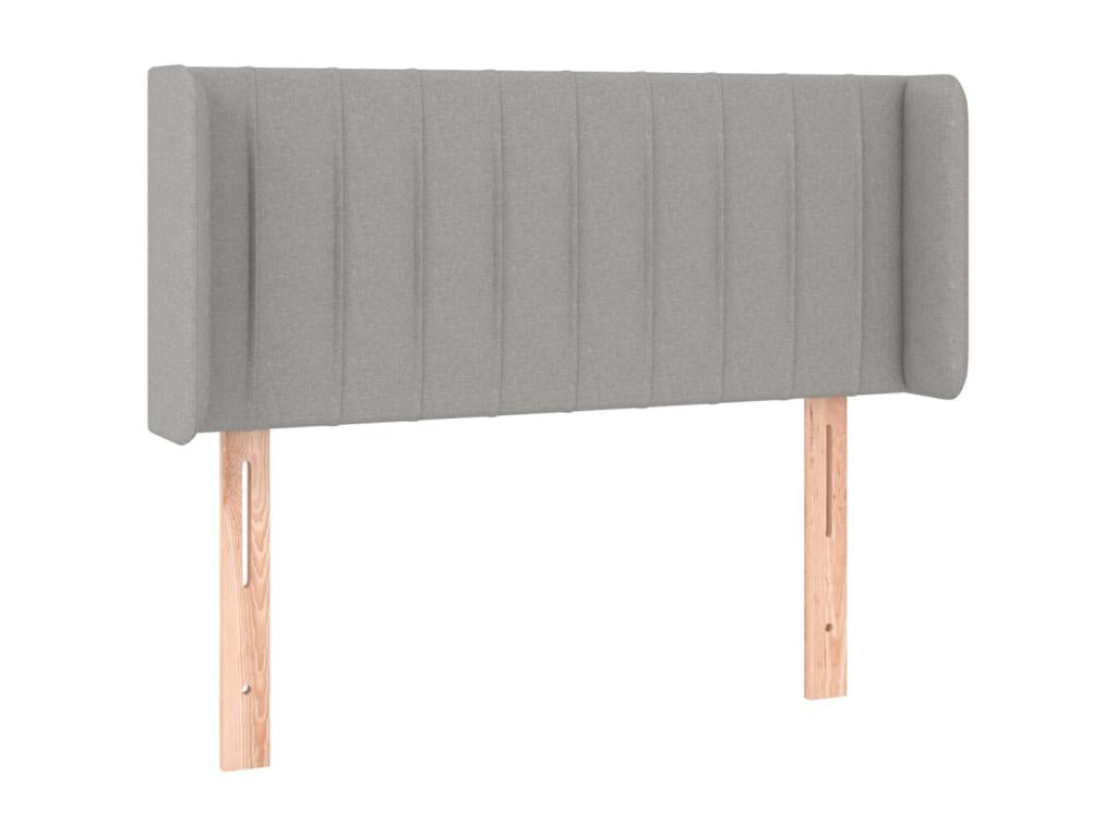 Gray Fabric Bed, 93 x 16 x 78 cm