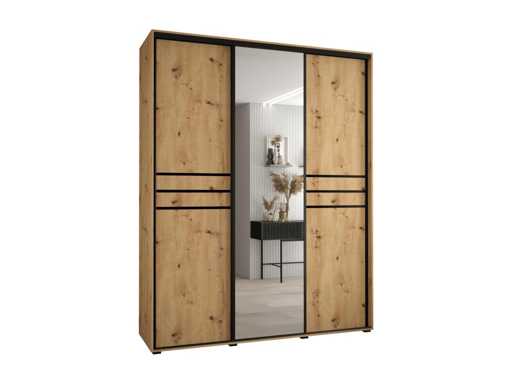 Black Wardrobe, 190 x 45 x 235.2 cm