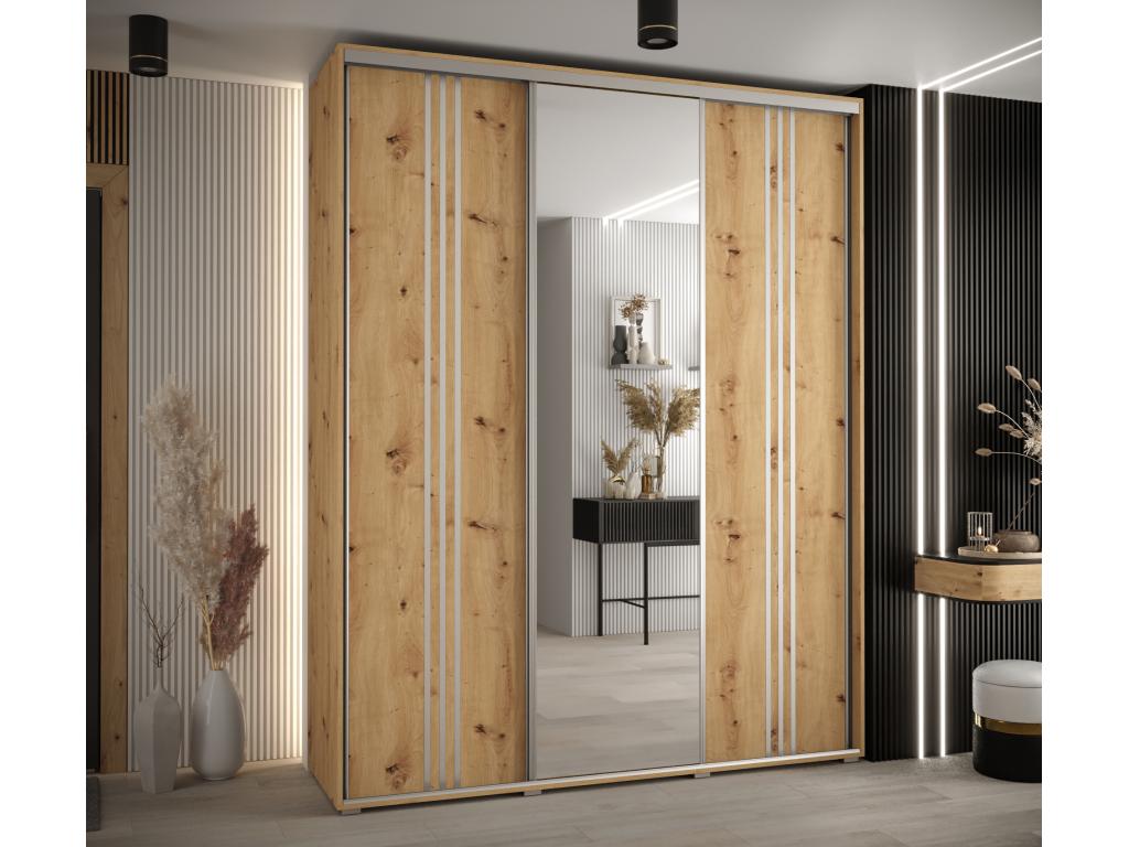 Natural Wardrobe, 190 x 45 x 235.2 cm