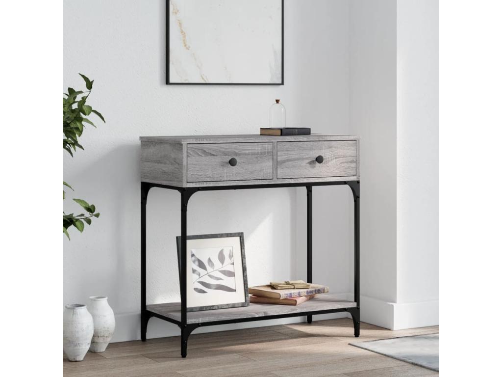 Gray Table, 75 x 34.5 x 75 cm