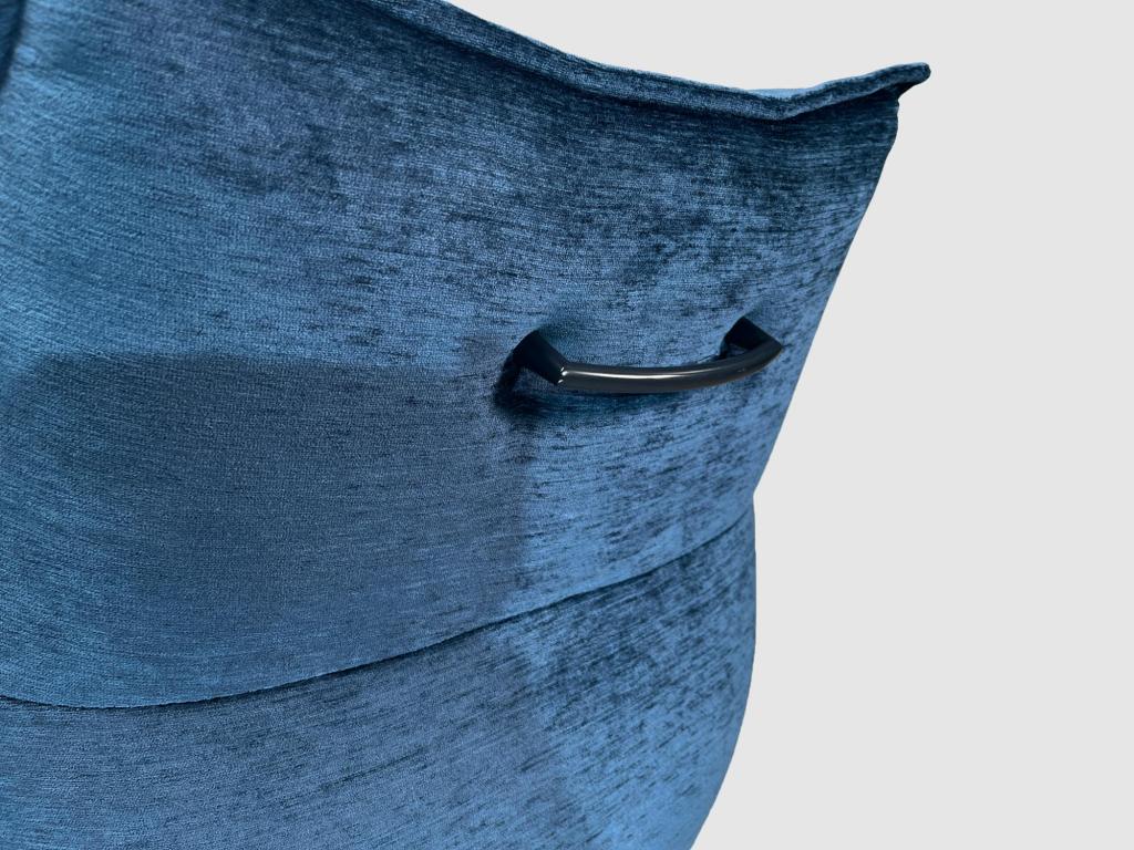 Blue Velvet Accent Chair