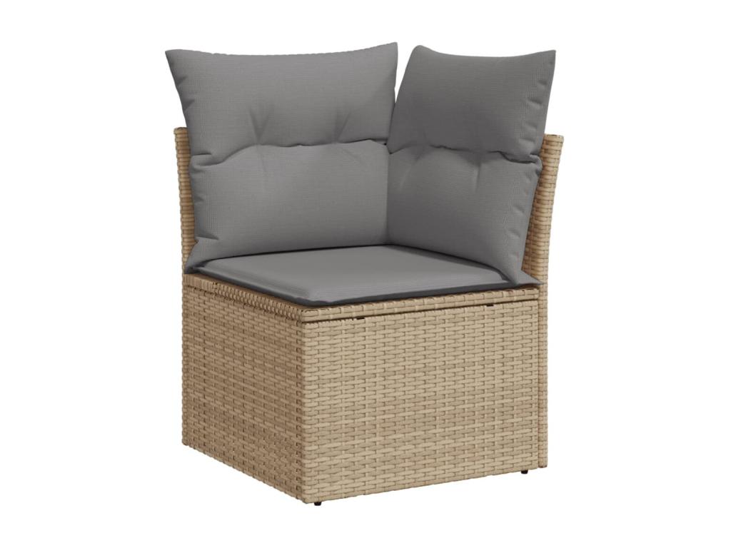 Beige Woven Resin Wicker Outdoor Furniture Set - dlz1766576223935