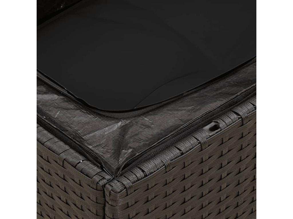 Black Woven Resin Wicker Outdoor Furniture Set - dlz1766576374991