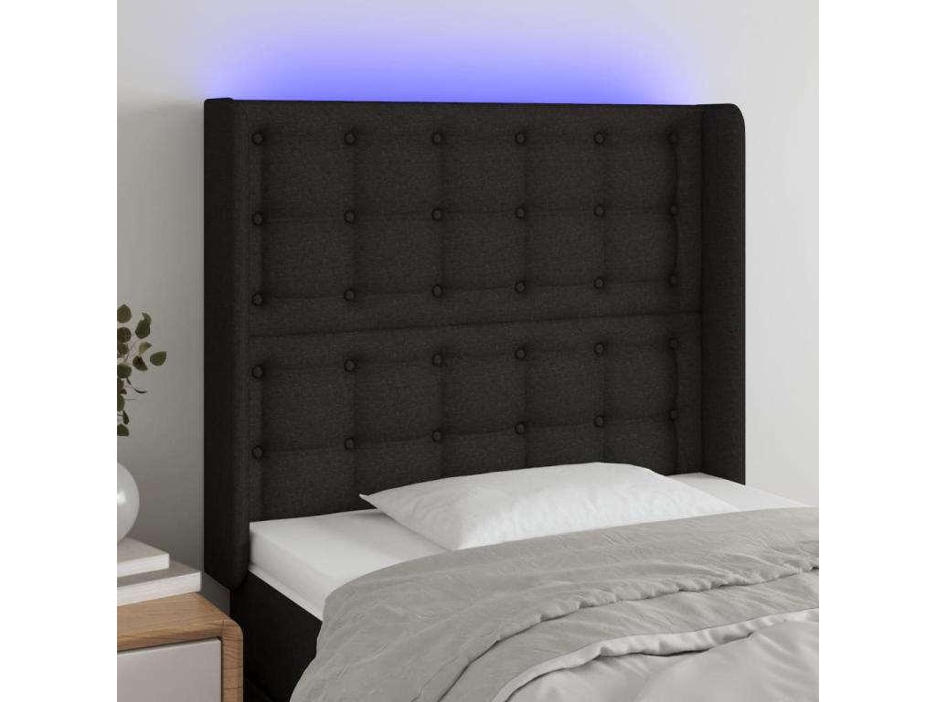 Black Bed, 83 x 16 x 118 cm