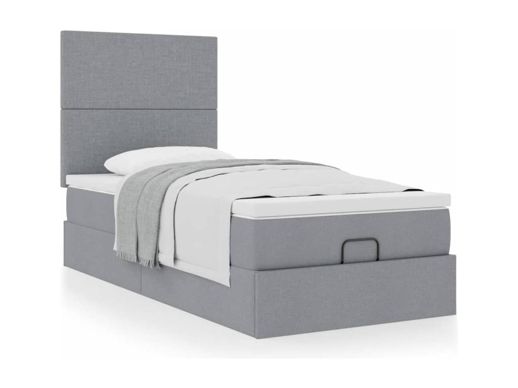Gray Fabric Mattress, 100 x 200 cm