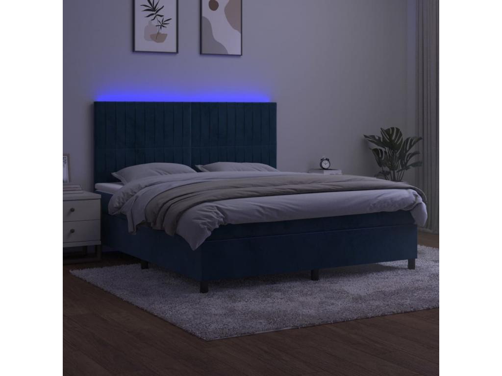 Blue Velvet Mattress, 160 x 200 cm