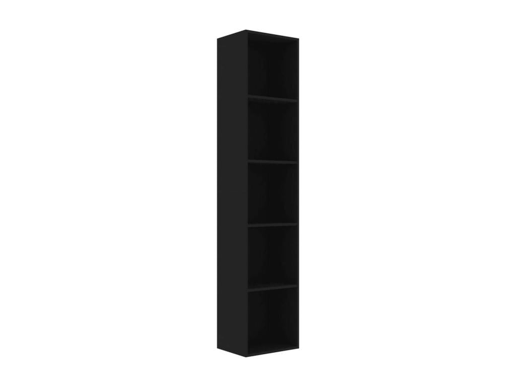 Black Bookcase, 40 x 30 x 189 cm
