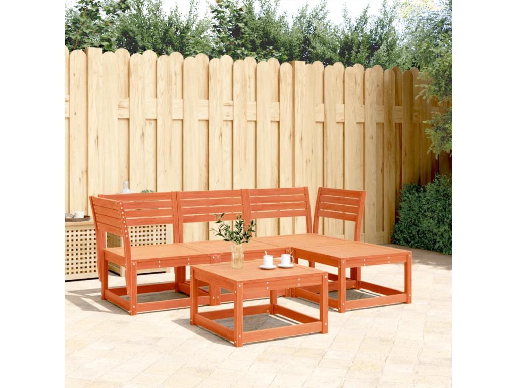 Natural Pine Wood Outdoor Furniture Set - dlz1766576483364